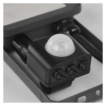 LED reflektor INOVO s pohybovým čidlem, 20 W, šedý, neutrální bílá