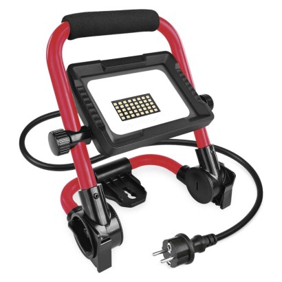 LED reflektor ELION 20W, rot-schwarz, IP65, 3000 lm, neutralweiß