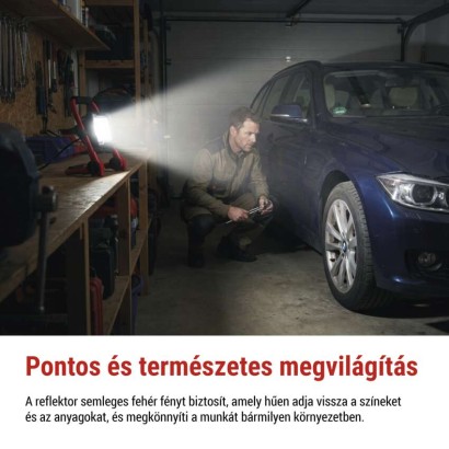 LED reflektor ELION 20W, red-fekete, IP65, 3000 lm, természetes fehér