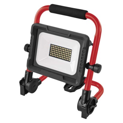 LED reflektor ELION 30W, rot-schwarz, IP65, 4800 lm, neutralweiß