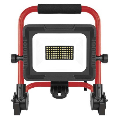 LED reflektor ELION 30W, rot-schwarz, IP65, 4800 lm, neutralweiß