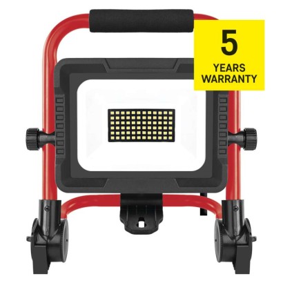LED reflektor ELION 30W, rot-schwarz, IP65, 4800 lm, neutralweiß