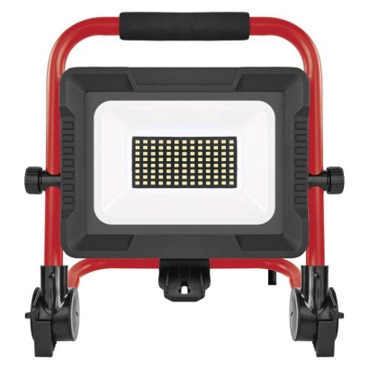 LED reflektor ELION 50W, rot-schwarz, IP65, 8000 lm, neutralweiß