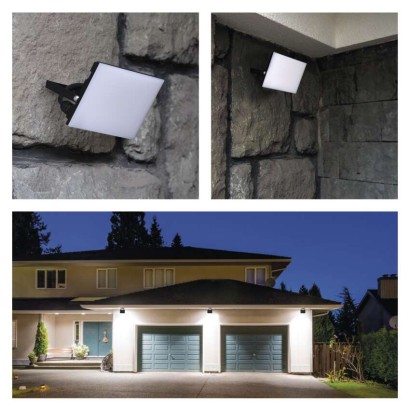 LED reflektor TAMBO, 20 W, 2000 lm, IP65, černý