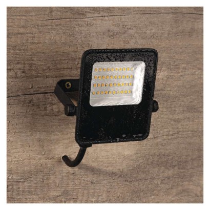 LED reflektor VISIO, 20 W, černý, neutrální bílá