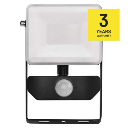 EMOS Ilio LED reflektor 10.5W 950lm mozgásérzékelővel IP44 term. fehér