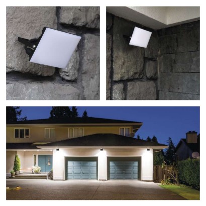 LED-es reflektor TAMBO, 50 W, 5000 lm, IP65, fekete