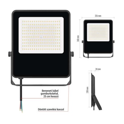 VISIO LED reflektor 100 W természetes fehér
