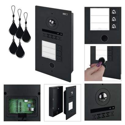 GoSmart Kameraeinheit für IP880B 2WIRE Monitor und IP-880A 2WIRE Türsprechset, 3 Tast.
