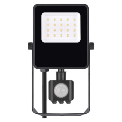 LED reflektor VISIO s pohybovým čidlem, 10 W, černý, neutrální bílá