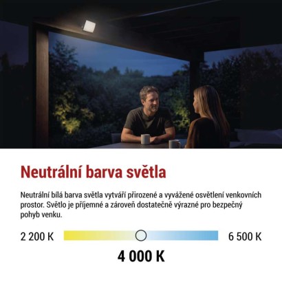 LED reflektor TAMBO EVO, 20 W, 2000 lm, IP65, černý
