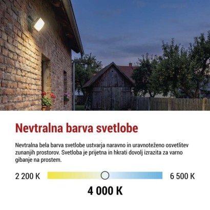 LED reflektor TAMBO EVO, 30 W, 3000 lm, IP65, črna