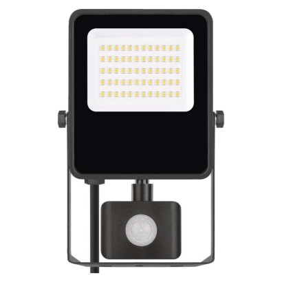 LED reflektor VISIO s pohybovým čidlem, 30 W, černý, neutrální bílá