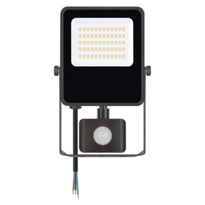 LED reflektor VISIO s pohybovým čidlem, 30 W, černý, neutrální bílá