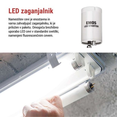 LED cev T8 6,5 W 60 cm NW 10 kos.