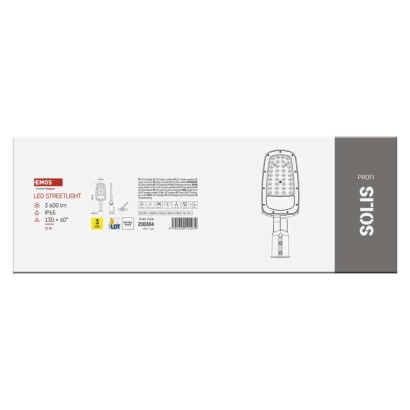 LED veřejné svítidlo SOLIS 30W, 3600 lm, neutrální bílá