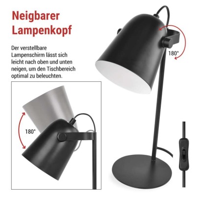 Schreibtischlampe NINA, schwarz