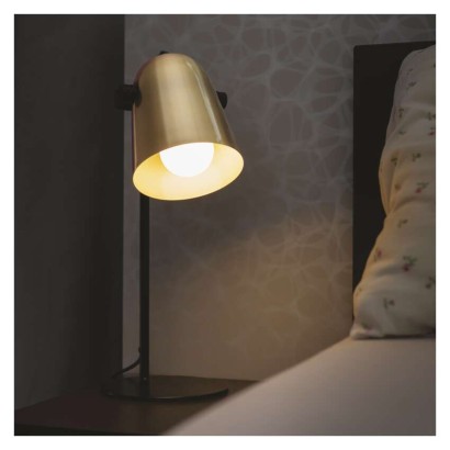 Stolní lampa NINA na žárovku E27, zlatá