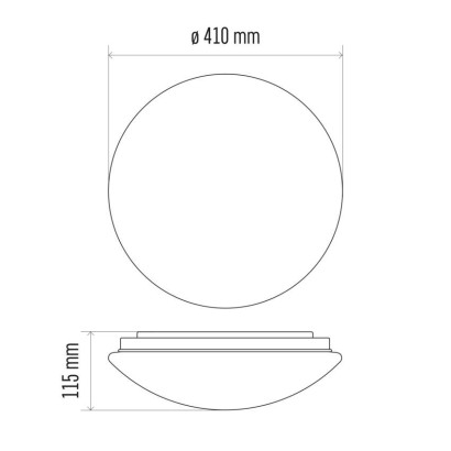 LED šviestuvas CORI su judesio jutikliu, 41 cm, 22 W, neutraliai baltas, IP44