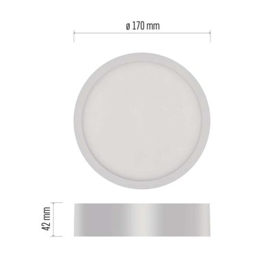 LED-Anbauleuchte NEXXO, rund, weiß, 12,5W, Neutral Weiß