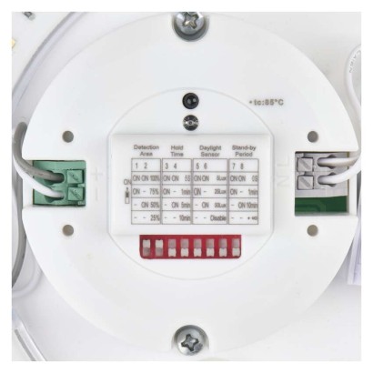 LED-Deckenleuchte TIVI, A CLASS, MW sensor, rund weiß 12,5W, IP44, Neutral Weiß