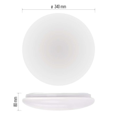 LED Deckenleuchte FIONI, rund, weiss 18W neutralweiss, IP44