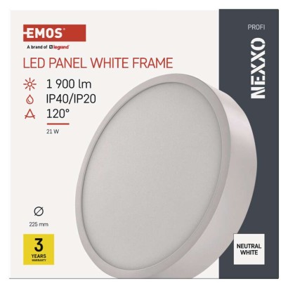 LED-Anbauleuchte NEXXO, rund, weiß, 21W, neutralweiß