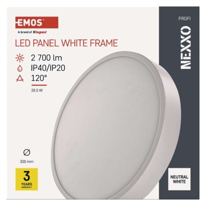 LED-Anbauleuchte NEXXO, rund, weiß, 28,5W, neutralweiß