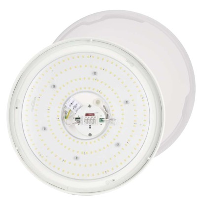 LED-Deckenleuchte TIVI, A CLASS, MW sensor, rund weiß 8,6W, IP44, Neutral Weiß