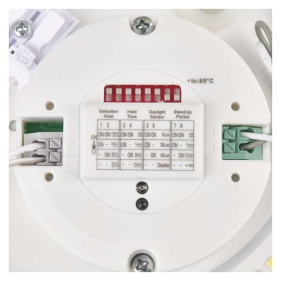 LED-Deckenleuchte TIVI, A CLASS, MW sensor, rund weiß 8,6W, IP44, Neutral Weiß