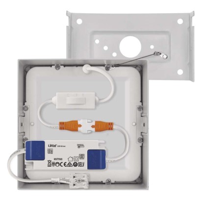 LED svítidlo NEXXO bílé, 12 x 12 cm, 7,6 W, teplá/neutrální bílá