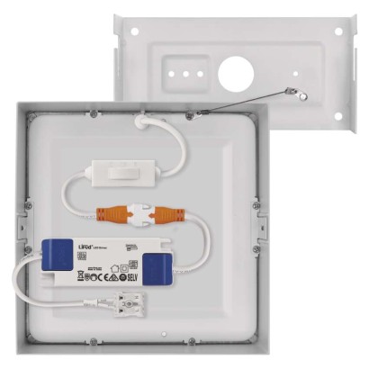 LED-Anbauleuchte NEXXO, quadratisch, weiß, 12,5W, mit Änderung CCT