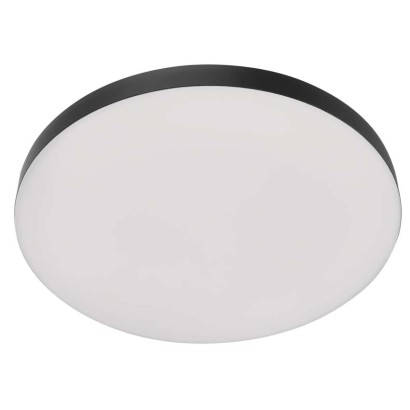 LED-Anbauleuchte DIONI rund, schwarz, 15W, mit Farbtemperatur-Änderung