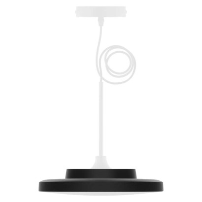 LED-Anbauleuchte DIONI rund, schwarz, 15W, mit Farbtemperatur-Änderung