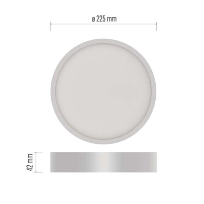 LED svítidlo NEXXO bílé, 22,5 cm, 21 W, teplá/neutrální bílá