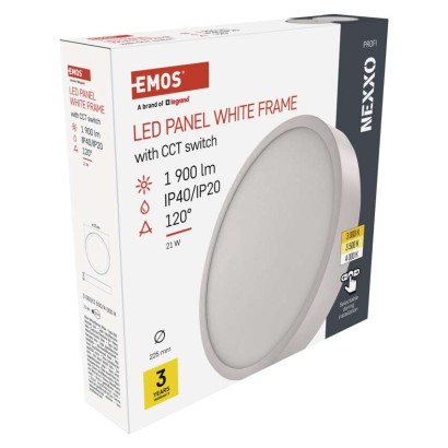LED svítidlo NEXXO bílé, 22,5 cm, 21 W, teplá/neutrální bílá