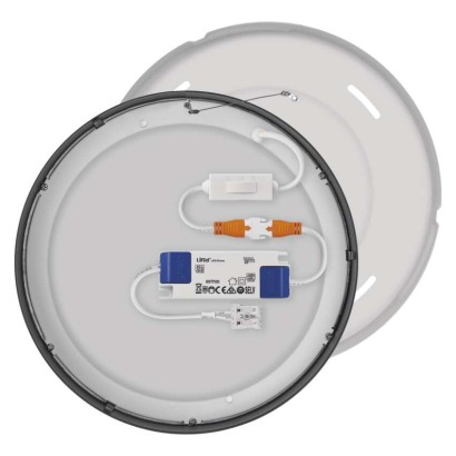 LED-Anbauleuchte NEXXO, rund, schwarz, 21W, mit Change CCT