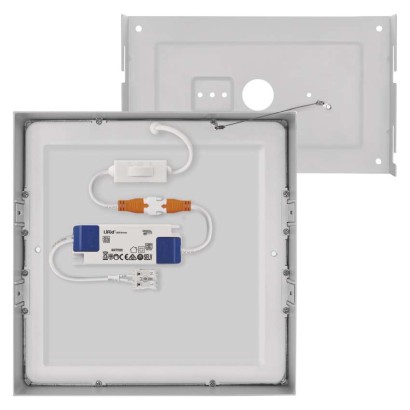 LED svítidlo NEXXO bílé, 22,5 x 22,5 cm, 21 W, teplá/neutrální bílá