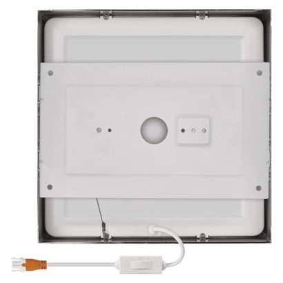 LED svítidlo NEXXO broušený nikl, 22,5 x 22,5 cm, 21 W, teplá/neutrální bílá