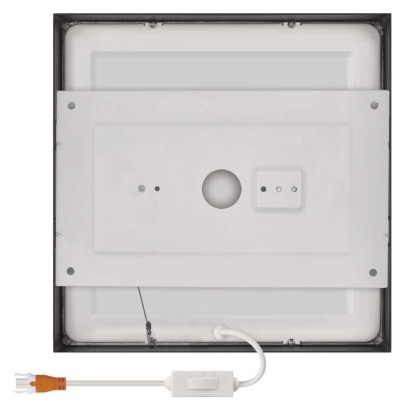 LED-Anbauleuchte NEXXO, quadratisch, schwarz, 21W, mit Change CCT