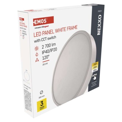 LED svítidlo NEXXO bílé, 30 cm, 28,5 W, teplá/neutrální bílá