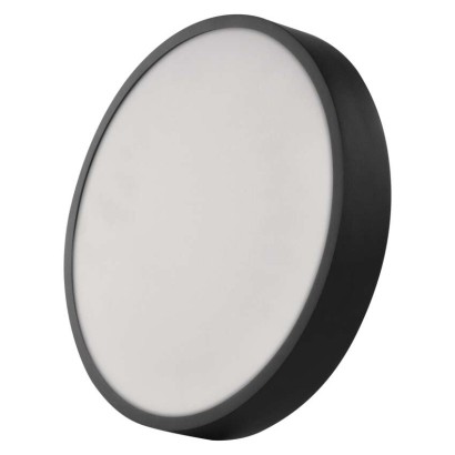LED surface luminaire NEXXO, round, black, 28.5W, with change CCT