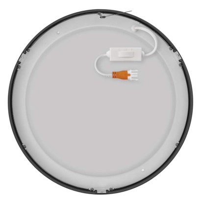 LED surface luminaire NEXXO, round, black, 28.5W, with change CCT