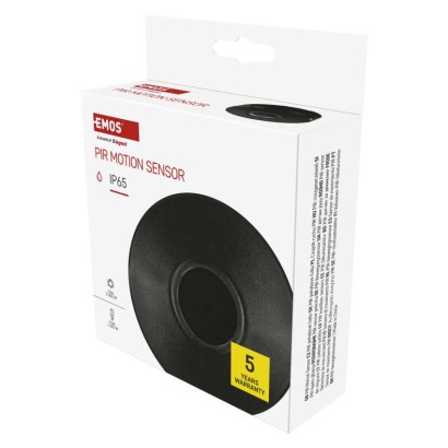 PIR senzor (pohybové čidlo) IP65 2000W, černé