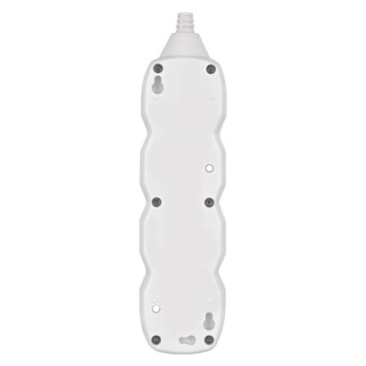 Prodlužovací kabel 3 m / 3 zásuvky / s vypínačem / bílý / PVC / 1 mm2