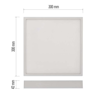 LED-Anbauleuchte NEXXO, quadratisch, weiß, 28,5W, mit Änderung CCT