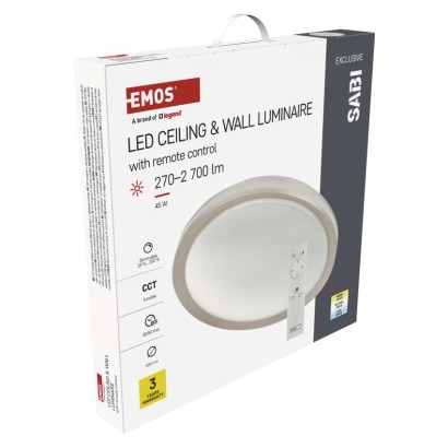 LED Deckenleuchte SABI, rund, 45W, dimmbar, warm/neut./kaltweiß