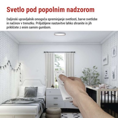 LED-svetilo ILVI za vgradnjo, okroglo, 30 W, z možnostjo zatemnitve in spreminjanja barvn
