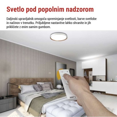 LED-svetilo ILVI za vgradnjo, okroglo, 45 W, z možnostjo zatemnitve in spreminjanja barvn