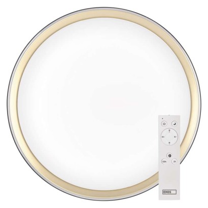 LED přisazené svítidlo ILVI, kruhové 30W, stmívání+CCT, černá+champagne